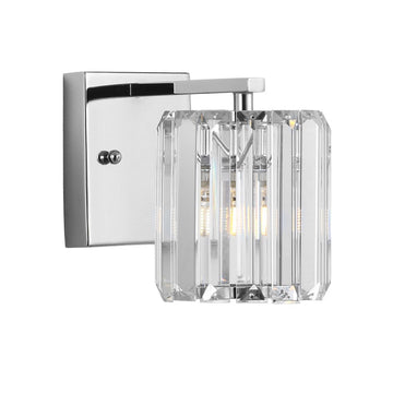 Coco Prism Vintage Metal/Glass Classic Glam LED Vanity Light - JONATHAN Y